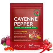 Fanshi Cayenne Pepper Softgels bottle with 240 capsules for daily energy