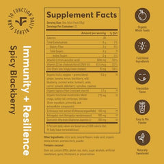 Farmana Immune mushrooms botanicals closeup highlighting chaga and turkey tail notes.