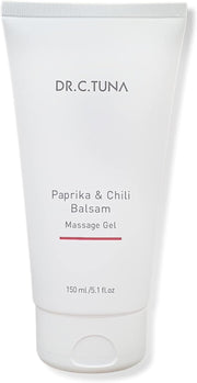 FARMASi Paprika & Chili Balsam back massage shows warming relief.