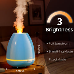 Fashome ultrasonic diffuser releasing a fine mist for relaxing spaces.