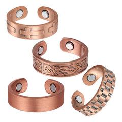 Fashtour copper magnetic ring close-up for everyday wear.