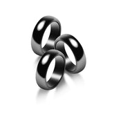 Fashtour genuine magnetic hematite rings in a gift box, unisex design for daily wear and mood balance.