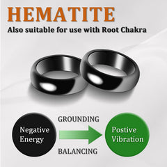 Close-up of Fashtour 6mm hematite ring with polished surface for everyday elegance and tactile comfort.