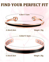 Fashtour two bracelets set on display, ideal for couples or gifting.