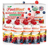FastBlast banana-berry smoothie pouch for a convenient on-the-go breakfast.