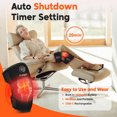 feangli heated knee brace provides warm comfort during activity