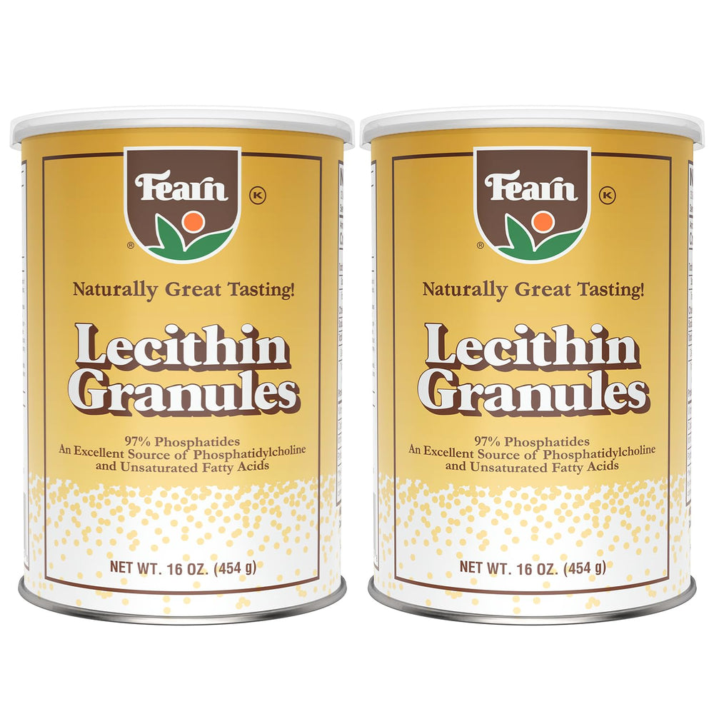 Fearn Soy Lecithin Granules bottle pour for emulsified batters and smoother textures.
