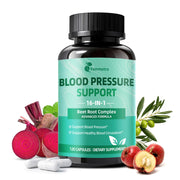 Femmetra 16-in-1 blood pressure supplement bottle for daily circulatory support.
