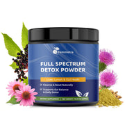 Femmetra detox powder tub with earthy formula for daily use