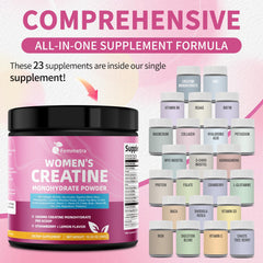 Scoop of Femmetra Creatine Collagen showing easy mixing for on-the-go training