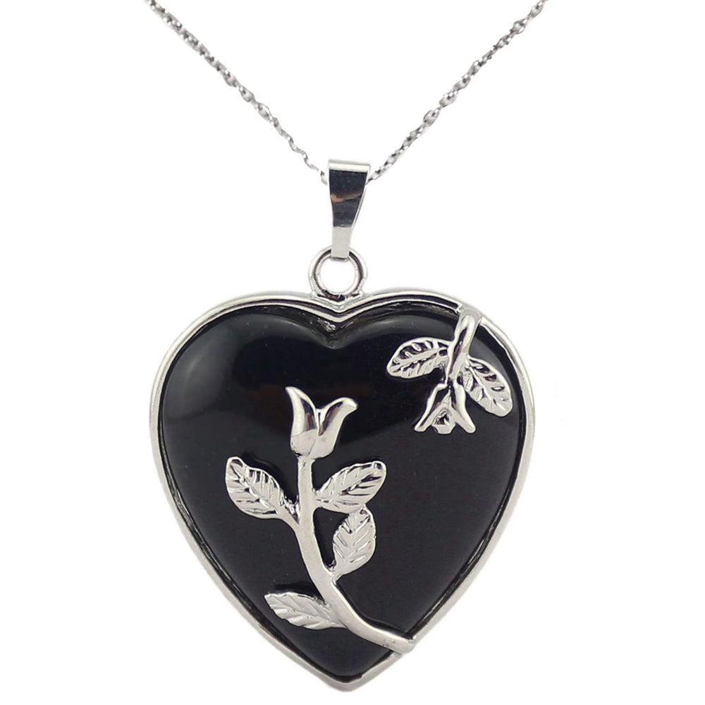 Fengshuibringluck heart crystal pendant, 3 cm, elegant everyday wear and personal symbolism
