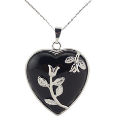 Fengshuibringluck heart crystal pendant, 3 cm, elegant everyday wear and personal symbolism