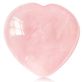 Fengshuibringluck pink quartz heart-stone shown for meditation and décor.