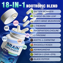 Fenolutra Alpha GPC capsules close-up for memory and focus support.