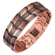 Feraco 3x strength copper bracelet close-up highlighting magnets for daily wear