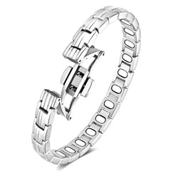 Feraco 5X-strength magnetic bracelet close-up showing powerful magnets for daily wear