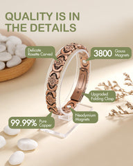 Adjustable 8.07 inch Feraco bracelet fits most wrists comfortably