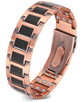 Feraco copper bracelet close-up with premium finish and magnetic cores for daily wear comfort