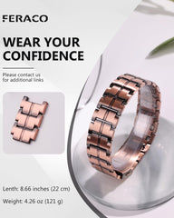 Feraco sizing tool included with copper bracelet for a precise fit