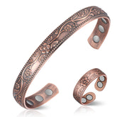 Feraco copper bracelet with flower design for daily wear and style.