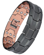 Feraco copper bracelet with Tyre-Carved pattern for everyday style and comfort.
