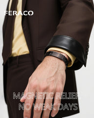 Feraco copper cross bracelet magnets array highlighting 48 magnets