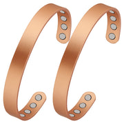 Feraco two-pack copper magnetic bracelets displayed in gift-ready packaging for daily wear.