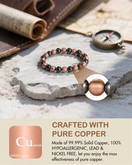 Feraco magnetic hematite beads close-up highlight strength and bold design.