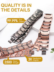 Feraco magnetic bracelet detailed clasp emphasizing secure wear and confident access