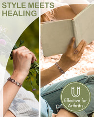 Feraco Magnetic Bracelet with Neodymium Magnets, sturdy design for everyday style.