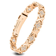 Feraco magnetic bracelet for women with 3800 gauss magnets, durable stainless steel for daily wear.
