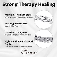 Feraco gift box presentation highlights a ready-to-gift silver bracelet.