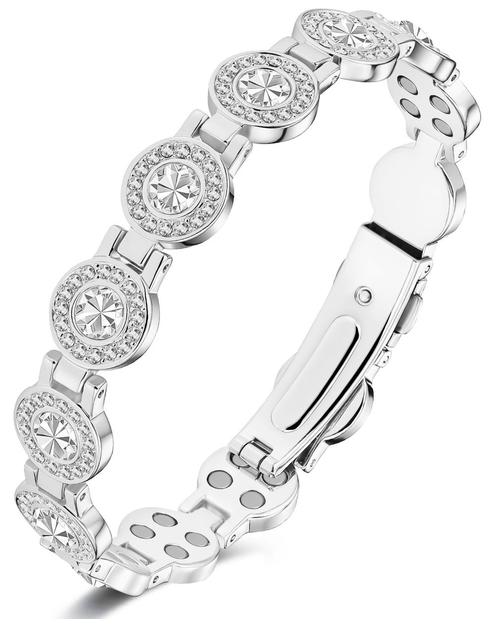 Feraco Pure Copper Bracelet with silver sleek finish for everyday elegance and comfort