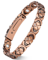 Feraco pure copper bracelet for women with warm finish and everyday comfort
