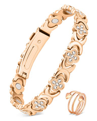 Feraco pure copper bracelet with magnets for daily wear and elegant style