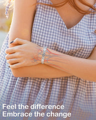 Feraco rose-pattern links showcase floral detail for refined everyday elegance.