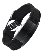 Feraco Ultra Strength Magnetic Bracelet with blue carbon fiber design for everyday style and balance