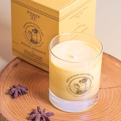 Féret Parfumeur candle with honey note enhances cozy spaces