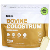 Fernes Grass Fed Bovine Colostrum powder bottle ready for daily use
