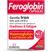Feroglobin organic vitamin and mineral capsules in a bottle for steady nutrient release