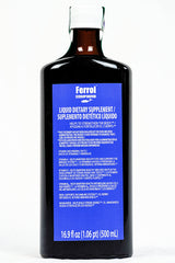 Ferrol Compound label close-up highlighting iron and immune support potential