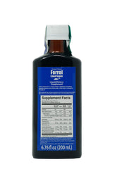 Ferrol label shows nutrition information and vitamin blend