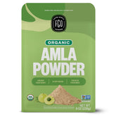 FGO amla powder 8oz pack front with organic seal