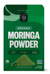 FGO Organic Moringa Leaf Powder bulk bag ready for smoothie prep
