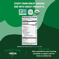 Resealable pouch keeps FGO moringa powder fresh between uses