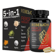 Fierce Immunity bottle front with capsules for daily immune support