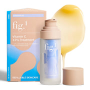 Fig.1 Vitamin C 15% serum bottle close-up signaling brightening and hydration