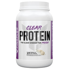 FINAFLEX Clear Protein Vanilla bottle ready for post-workout recovery shake.