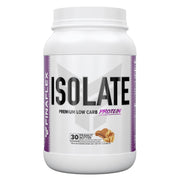 FINAFLEX Isolate Peanut Butter bottle shows zero sugar and zero fat per serving