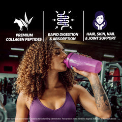 FINAFLEX Pure Collagen serving table highlighting 23 servings for ongoing use.